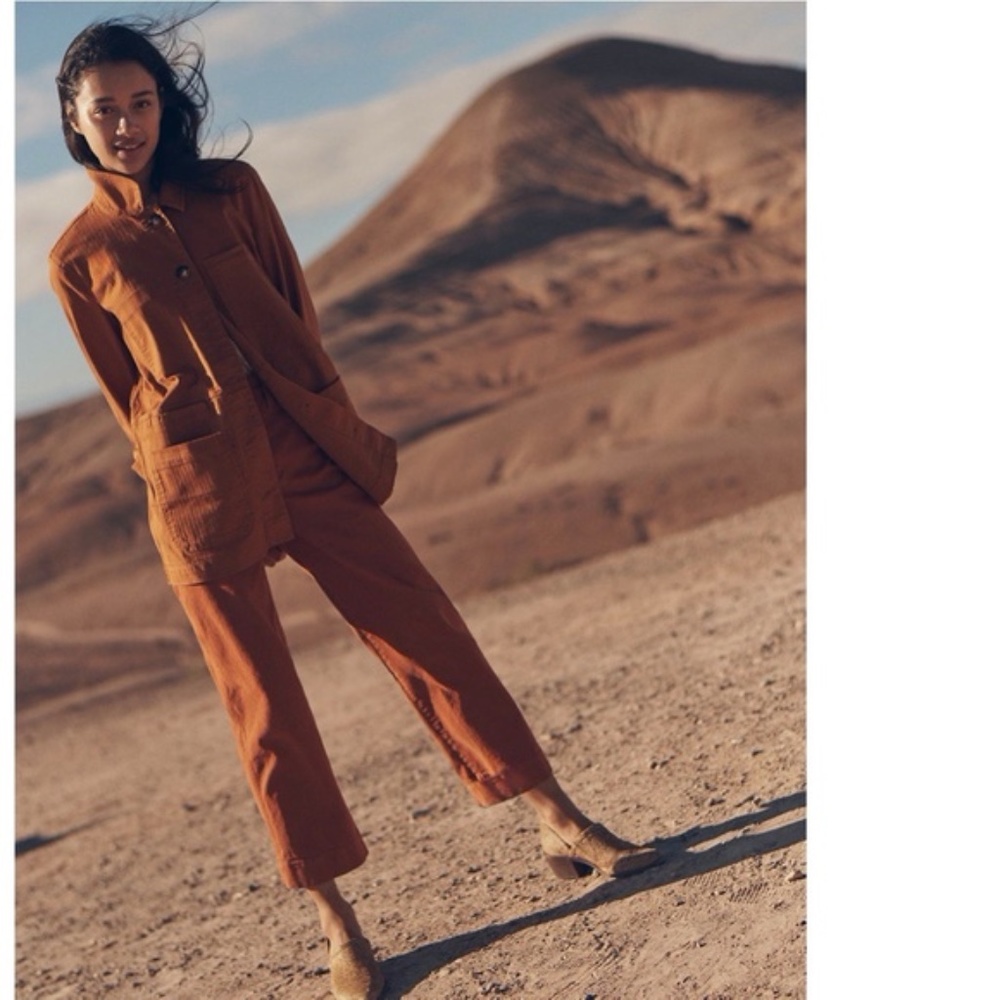 NWT Madewell Slim Emmett Wide-Leg Crop Pants 32